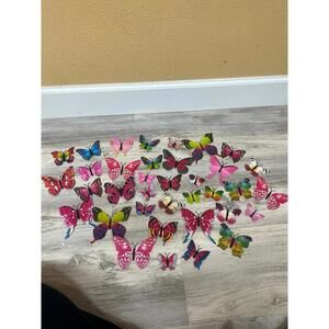 Butterfly magnets, set of 36 (various sizes)
